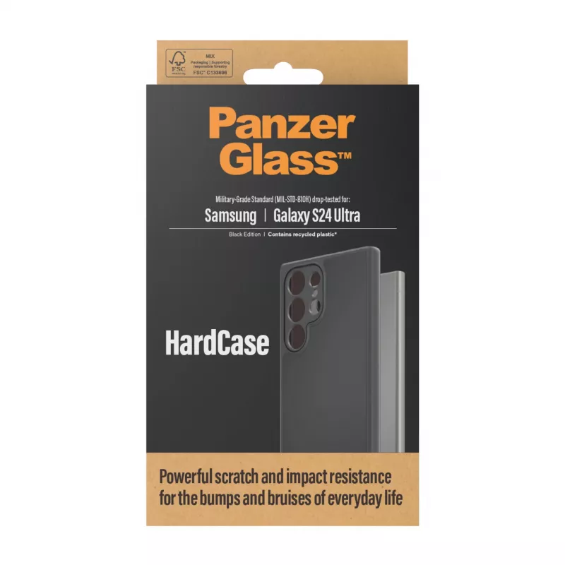 PanzerGlass ® HardCase nero Samsung Galaxy S24 Ultra, custodia, Samsung, Samsung - Galaxy S24 Ultra, nero