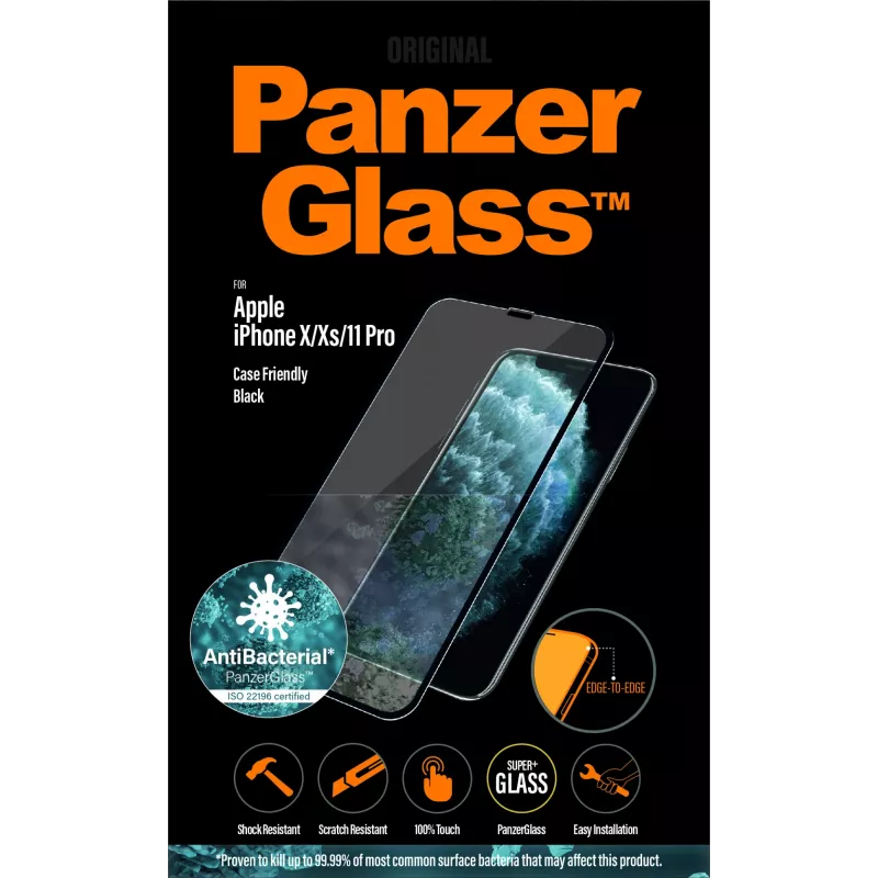 PanzerGlass ® pellicola protettiva display iPhone 11 Pro | Xs | X | Edge-to-Edge
