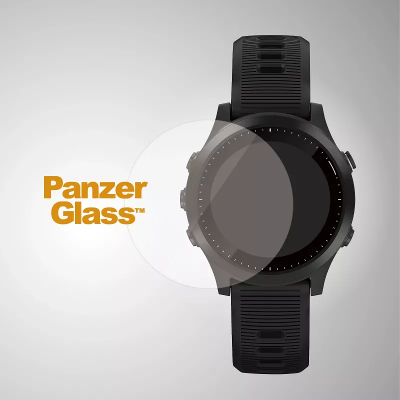 Protezione display PanzerGlass SmartWatch 34mm — vetro temperato 34×34×0,51 mm, trasparente