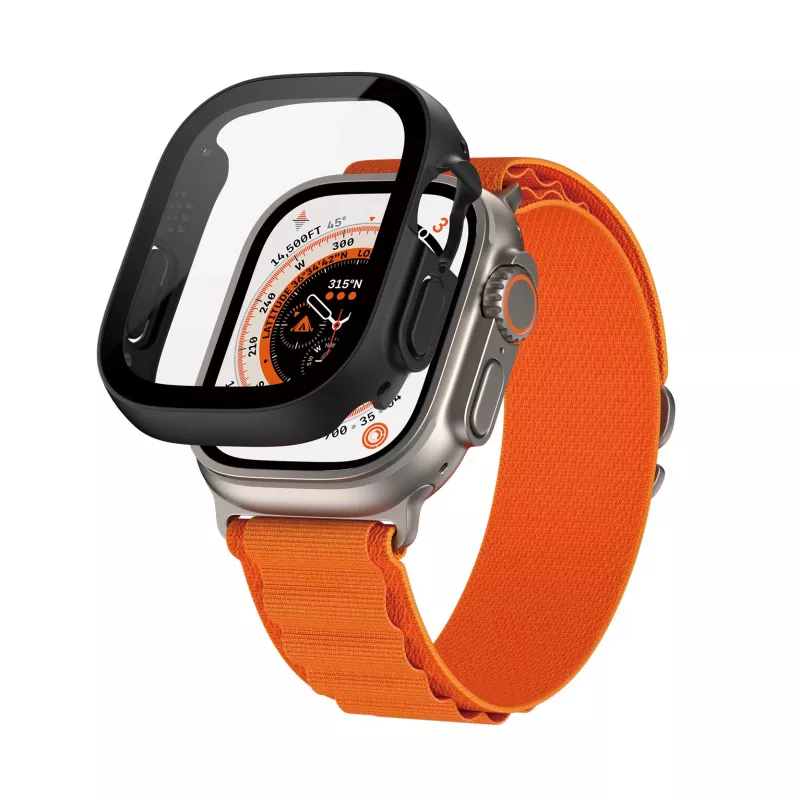 Pellicola protettiva per display Full Body con D3O® PanzerGlass ® Apple Watch Ultra | 49mm | nero