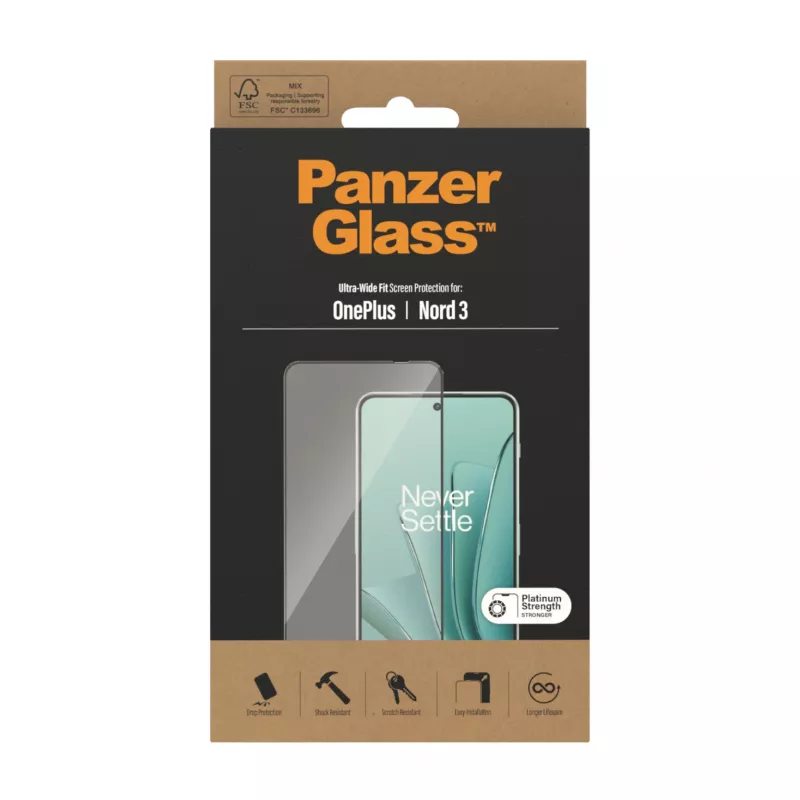 Pellicola protettiva per display PanzerGlass® OnePlus Nord 3 5G | Ultra-Wide Fit