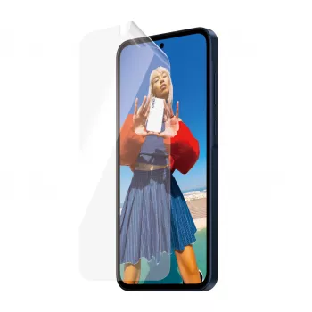 Protezione display PanzerGlass MATRIX con D3O per Samsung Galaxy A35 5G — pellicola PET ultra-wide, applicazione a secco, 1 pz., trasparente
