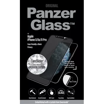 Protezione display privacy PanzerGlass® iPhone 11 Pro | Decorata con cristalli Swarovski® | Senza bordi