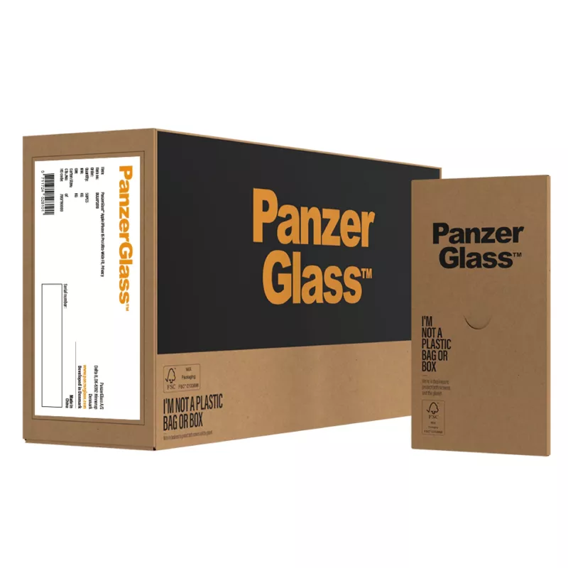 Pellicola protettiva per display privacy PanzerGlass® iPhone 15 Pro | Ultra-Wide Fit con EasyAligner | Bulk