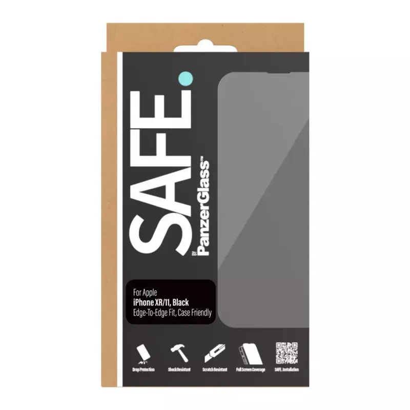 Pellicola protettiva per display SAFE. by PanzerGlass ® Apple iPhone 11 XR Edge-to-Edge antigraffio e antiurto