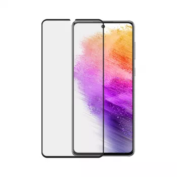 Protezione display PanzerGlass SAFE per Samsung Galaxy A73 5G — vetro temperato, antigraffio e antiurto, applicazione a secco, trasparente