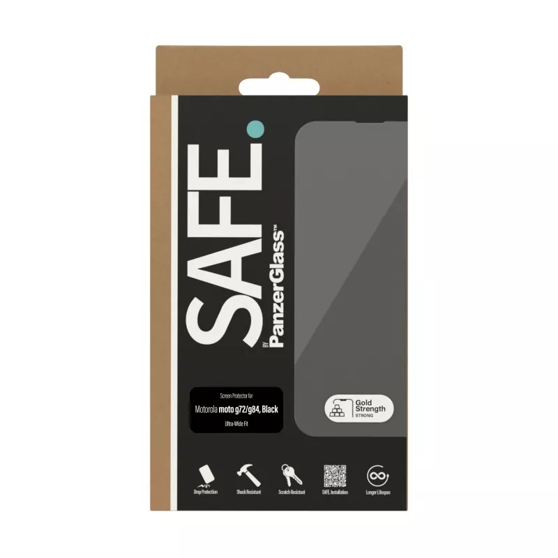 Protezione display SAFE. by PanzerGlass ® Motorola MOTO G84 5G | G72 | Ultra-Wide Fit