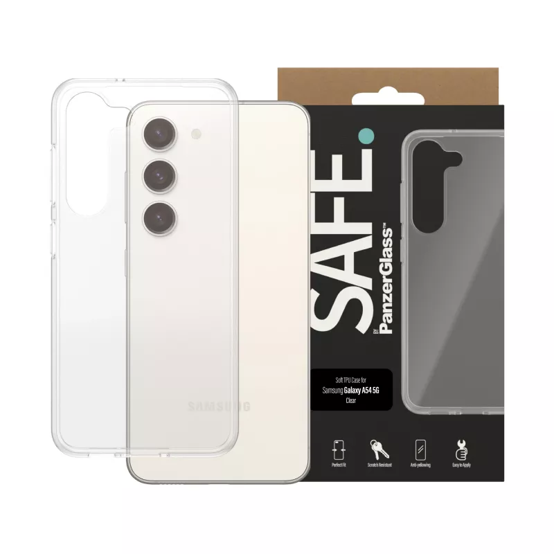 Custodia TPU SAFE. by PanzerGlass ® Samsung Galaxy S23 | trasparente