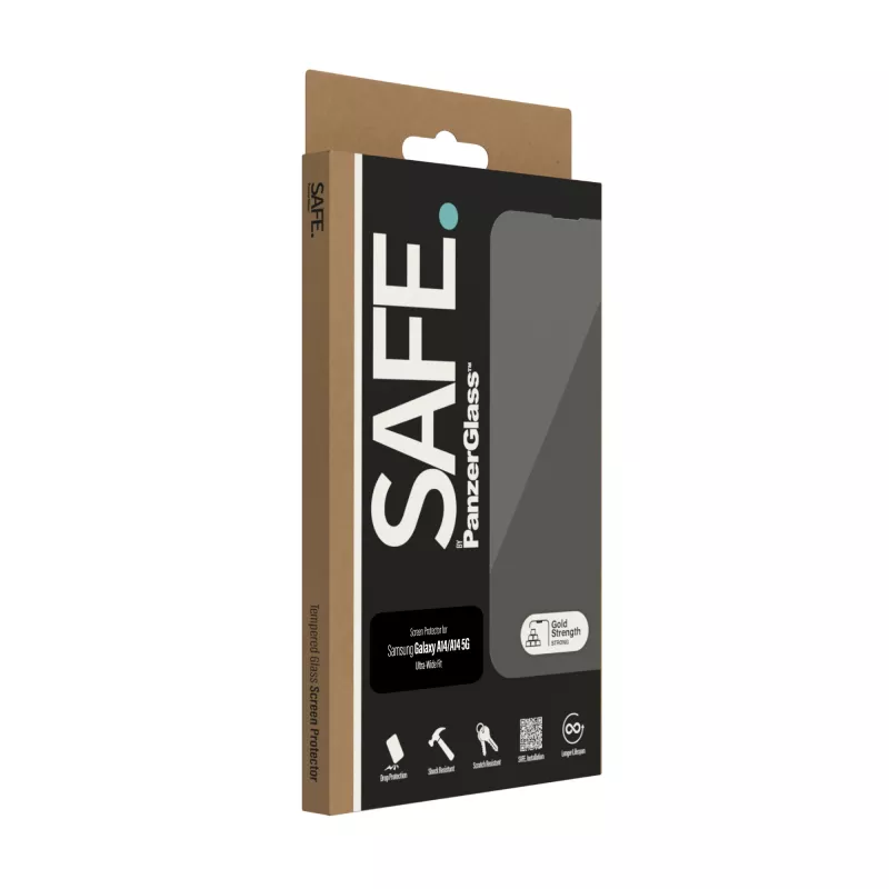 Pellicola protettiva per display SAFE. by PanzerGlass ® Samsung Galaxy A14 | A14 5G | Ultra-Wide Fit
