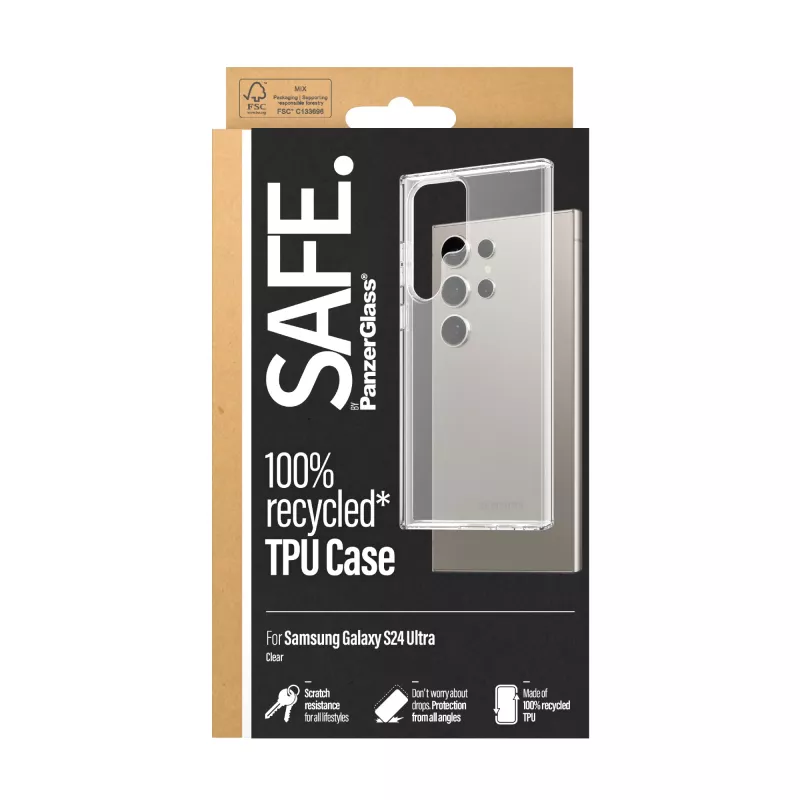 PanzerGlass SAFE. by ® custodia TPU Samsung Galaxy S24 Ultra | trasparente