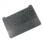 Base del case per laptop con tastiera nordica HP 917442-DH1 per HP Chromebook 11 G5, nero