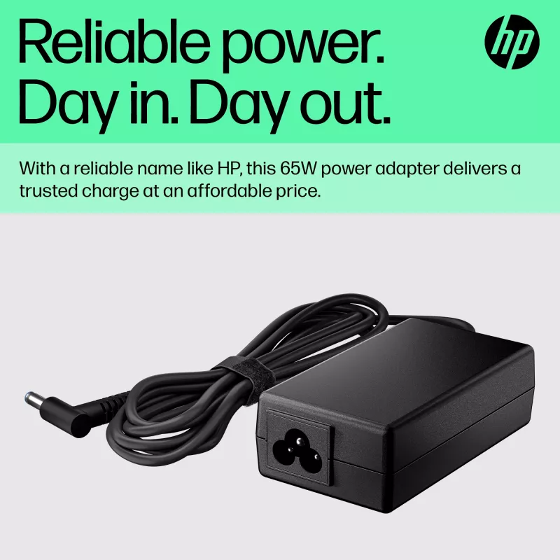 Alimentatore CA Smart HP 65W, laptop, per interni, 65 W, compatibile con HP ProBook 440 G6 Notebook PC; HP ProBook 450 G6 Notebook PC; HP ProBook x360 11..., business, nero