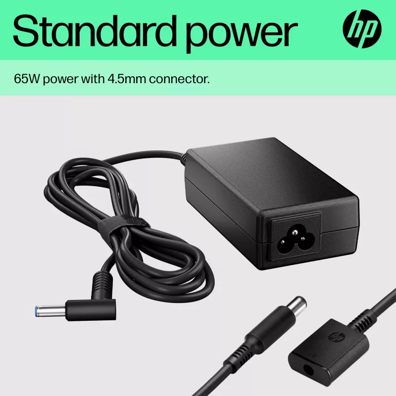 Alimentatore CA Smart HP 65W, laptop, per interni, 65 W, compatibile con HP ProBook 440 G6 Notebook PC; HP ProBook 450 G6 Notebook PC; HP ProBook x360 11..., business, nero