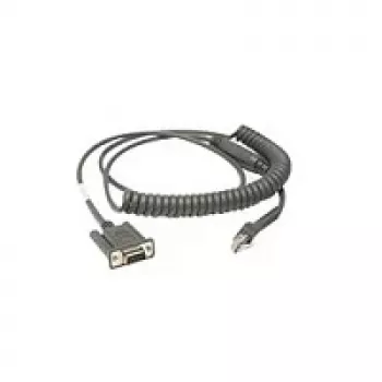 Zebra CBA-R46-C09ZBR cavo seriale nero 2,8 m RS232 DB9