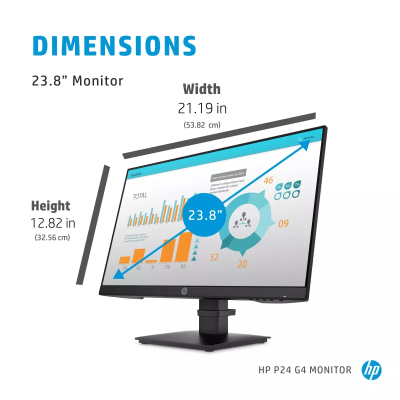 Monitor per computer HP P-Series P24 G4 60,5 cm (23,8