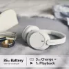 Sony WH-CH720 headset con filo e senza fili archetto chiamate/musica USB Type-C Bluetooth bianco