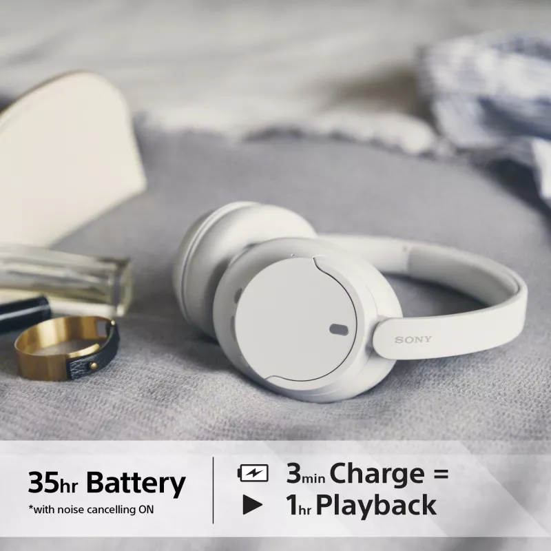 Sony WH-CH720 headset con filo e senza fili archetto chiamate/musica USB Type-C Bluetooth bianco