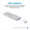 HP 230 combo mouse e tastiera wireless, formato completo (100%), wireless, RF Wireless, a membrana, bianco, mouse incluso