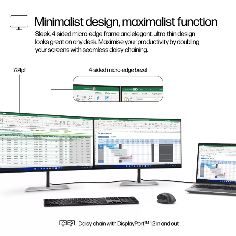 Monitor HP Series 7 Pro 23,8 pollici FHD LCD 1920x1080