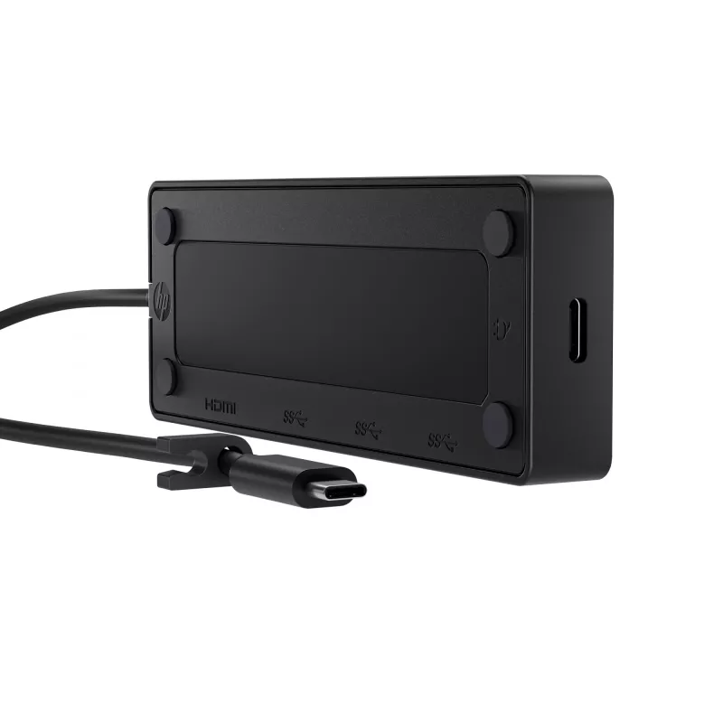 USB-C Travel Hub G3 — HP, host USB 3.2 Gen 2 Type-C, HDMI, USB-A, PD fino a 65 W, 116×41,9×14,5 mm