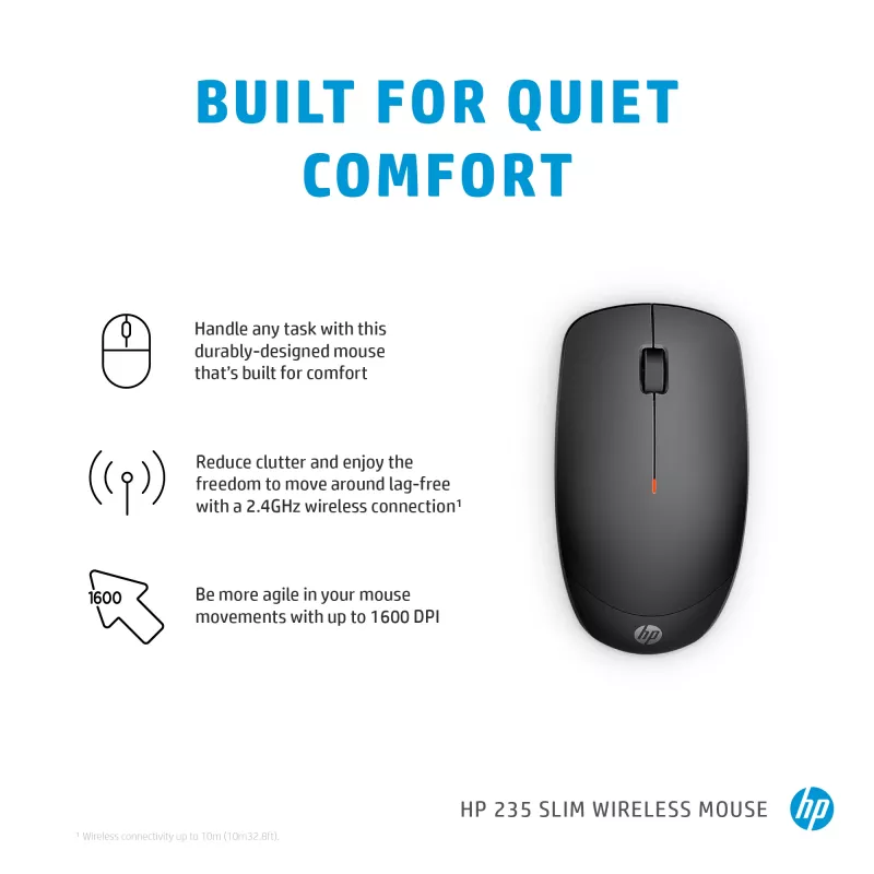 Mouse HP 235 sottile wireless RF wireless