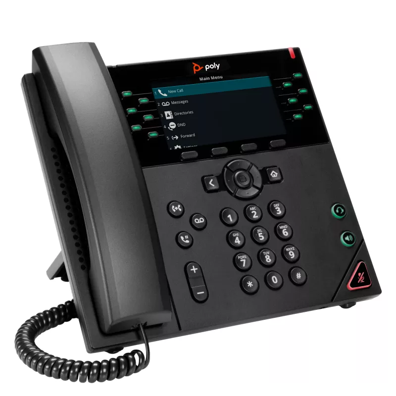 HP Poly VVX 450 telefono IP 12 linee e PoE