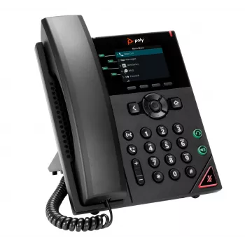 HP Poly VVX 250 telefono IP 4 linee con PoE, nero, LCD, 320 x 240 pixel, HTTPS, ENERGY STAR, RoHS, Federal Communications Commission (FCC), CE