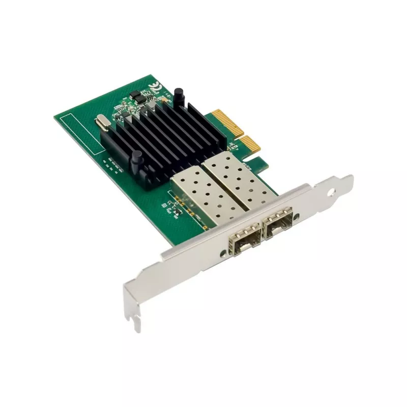Adattatore di rete PCIe x4 MicroConnect MC-PCIEX4-I350-F2 con chipset Intel I350, dual-port