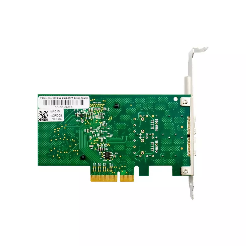 Adattatore di rete PCIe x4 MicroConnect MC-PCIEX4-I350-F2 con chipset Intel I350, dual-port