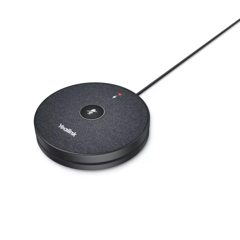 Yealink VCM36, microfono, nero, scrivania, 6 m, Yealink, wireless