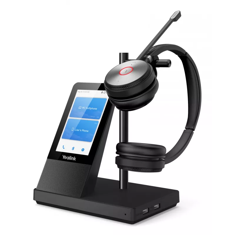 Cuffie wireless DECT Yealink WH66 — Dual Teams, Bluetooth, supraurali, head-band, 20–20000 Hz, 127 g, nero