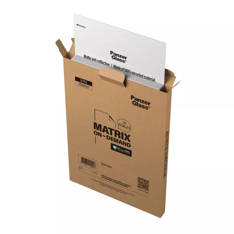PanzerGlass ® ECO Matte antiriflesso in materiale 100% riciclato per smartphone (10 pz.)