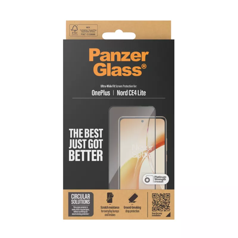 PanzerGlass ® protezione display OnePlus Nord CE4 Lite | Ultra-Wide Fit
