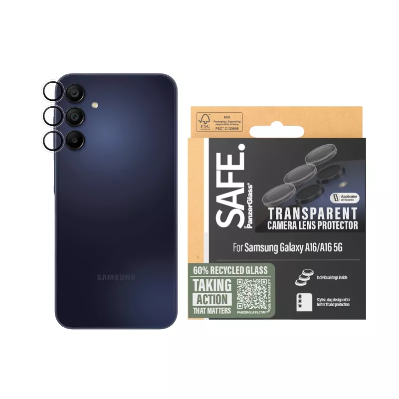 PanzerGlass SAFE. by ® protezione fotocamera trasparente Samsung Galaxy A16 4G | A16 5G