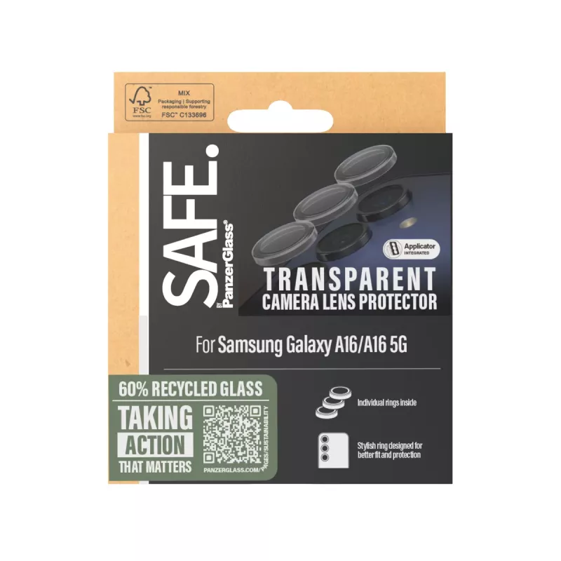 PanzerGlass SAFE. by ® protezione fotocamera trasparente Samsung Galaxy A16 4G | A16 5G
