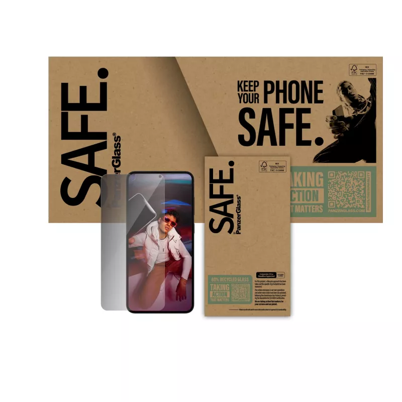 PanzerGlass SAFE. by ® pellicola protettiva display privacy Samsung Galaxy S25+ | S24+ | Ultra-Wide Fit