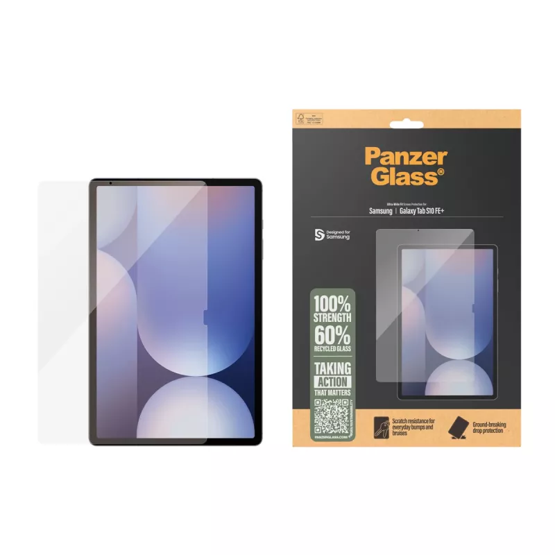 PanzerGlass® protezione display Samsung Galaxy Tab S10 FE+ | Ultra-Wide Fit
