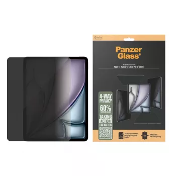 PanzerGlass ® protezione display privacy a 4 vie iPad Air 13 pollici (2024-2025) | iPad 13 pollici Pro (2024-2025) | Ultra-Wide Fit