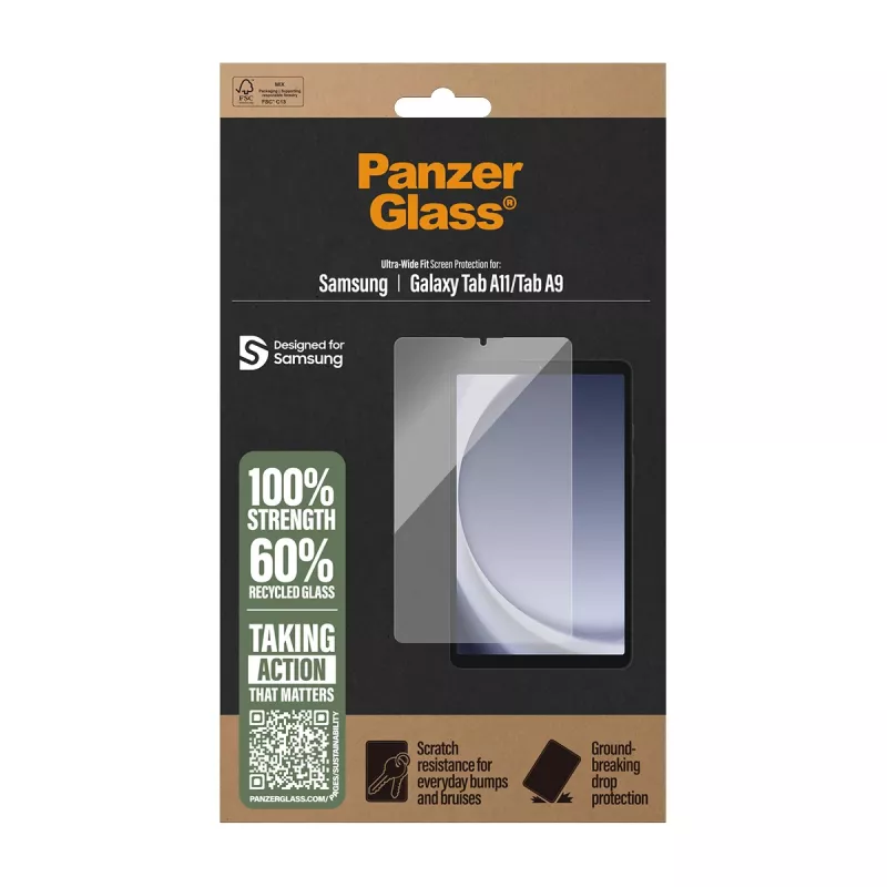 PanzerGlass® protezione display Samsung Galaxy Tab A11 | Tab A9 | Ultra-Wide Fit
