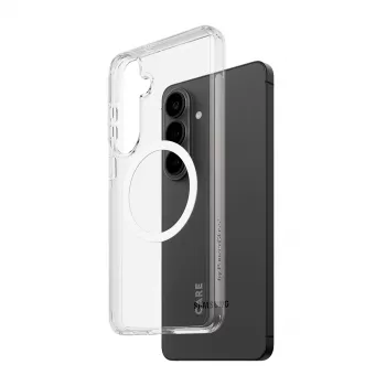 Custodia protettiva PanzerGlass CARE Urban Explorer Case per Samsung Galaxy S26+ — trasparente, bianco compatibile Qi