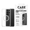 Custodia per cellulare PanzerGlass CARE™ by Urban Explorer — custodia trasparente con Qi bianco per Samsung Galaxy S26 Ultra