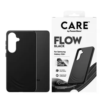 PanzerGlass CARE™ by ® Flow Case nero con Qi Samsung Galaxy S26+