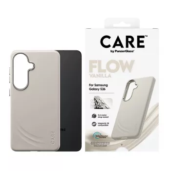PanzerGlass CARE™ by ® Flow Case Vanilla con Qi Samsung Galaxy S26