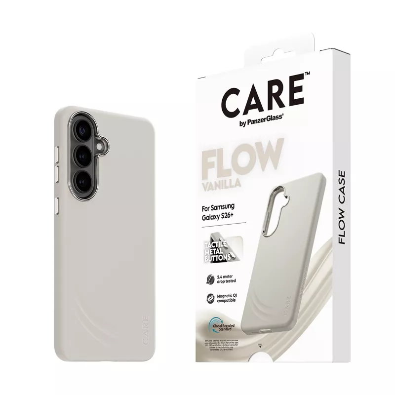 PanzerGlass CARE™ by ® Flow Case Vanilla con Qi Samsung Galaxy S26+