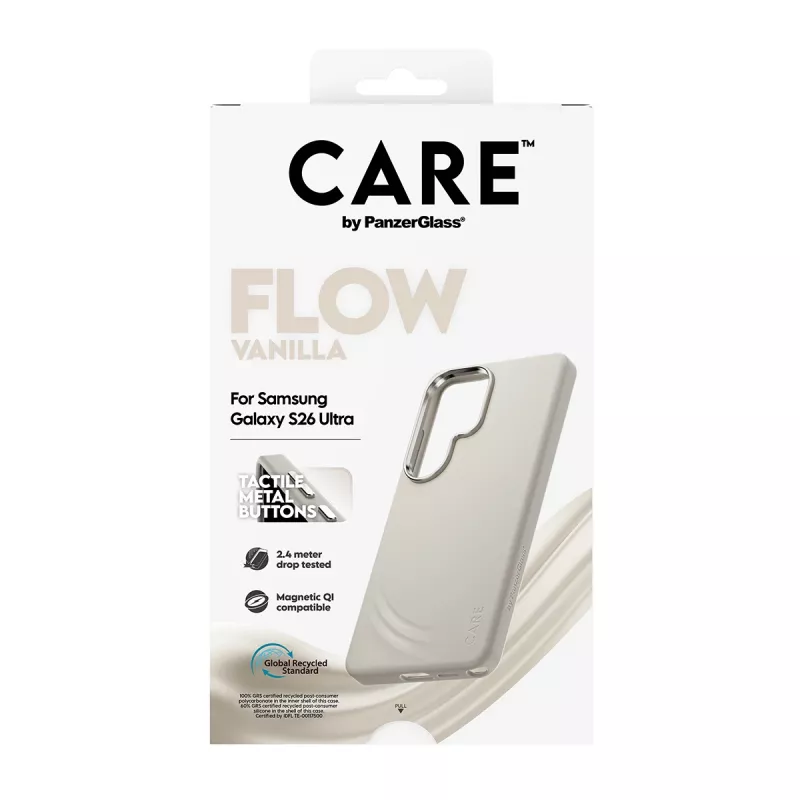PanzerGlass CARE™ by ® Flow Case Vanilla con Qi Samsung Galaxy S26 Ultra