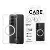 Custodia protettiva PanzerGlass CARE Samba trasparente con Qi bianco per Samsung Galaxy S26