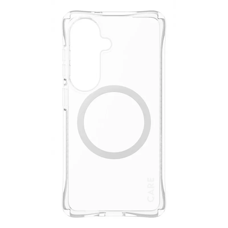 Custodia protettiva PanzerGlass CARE Samba trasparente con Qi bianco per Samsung Galaxy S26