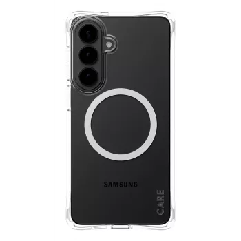 PanzerGlass CARE™ by ® Samba custodia trasparente con Qi bianco Samsung Galaxy S26+