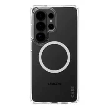 PanzerGlass CARE™ by ® Samba custodia trasparente con Qi bianco Samsung Galaxy S26 Ultra