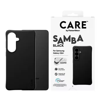 PanzerGlass CARE™ by ® Samba Case nero con Qi Samsung Galaxy S26+